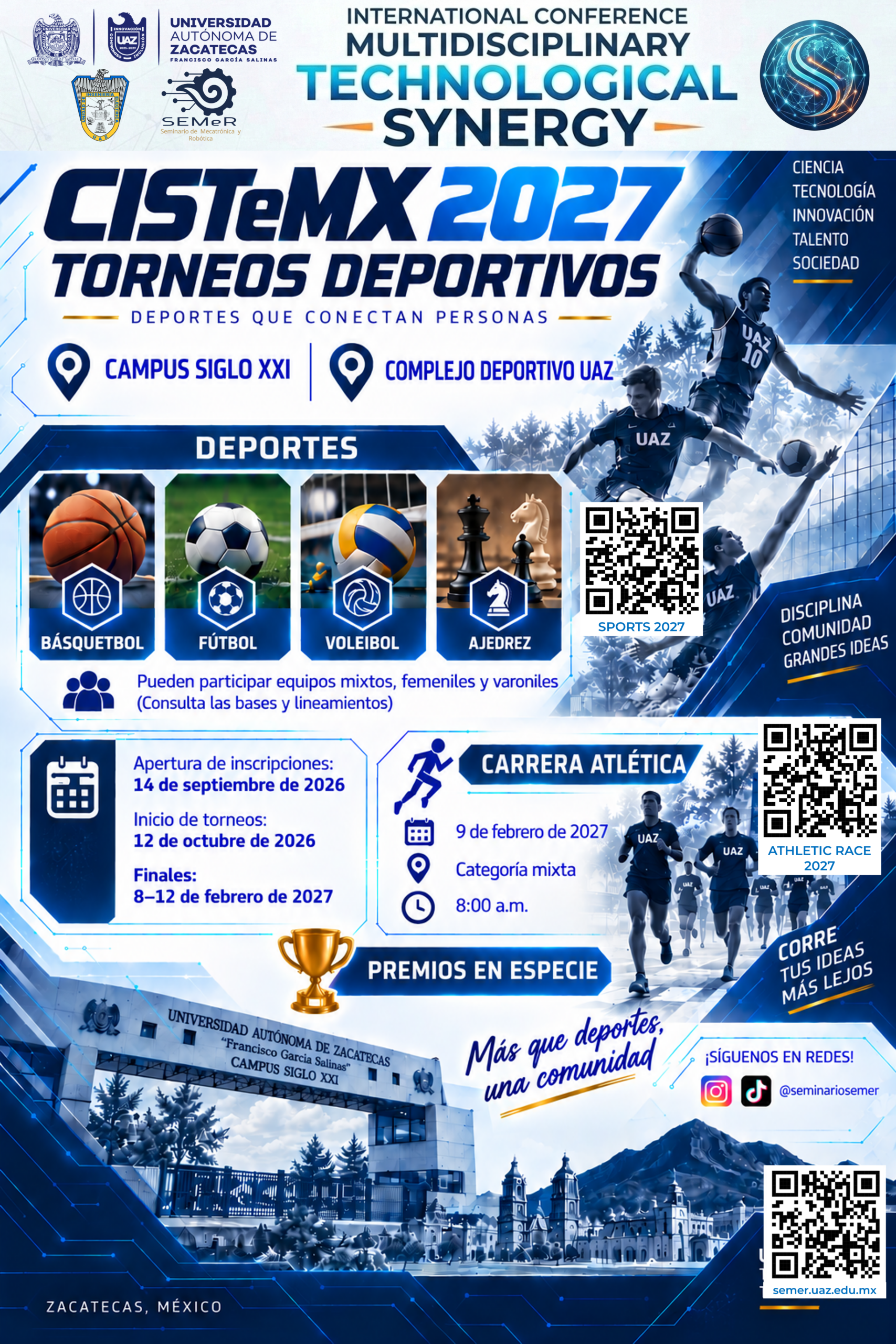 Póster oficial Eventos Deportivos — español